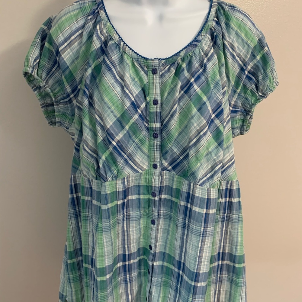 Faded Glory Plaid Top - Picture 16 of 16